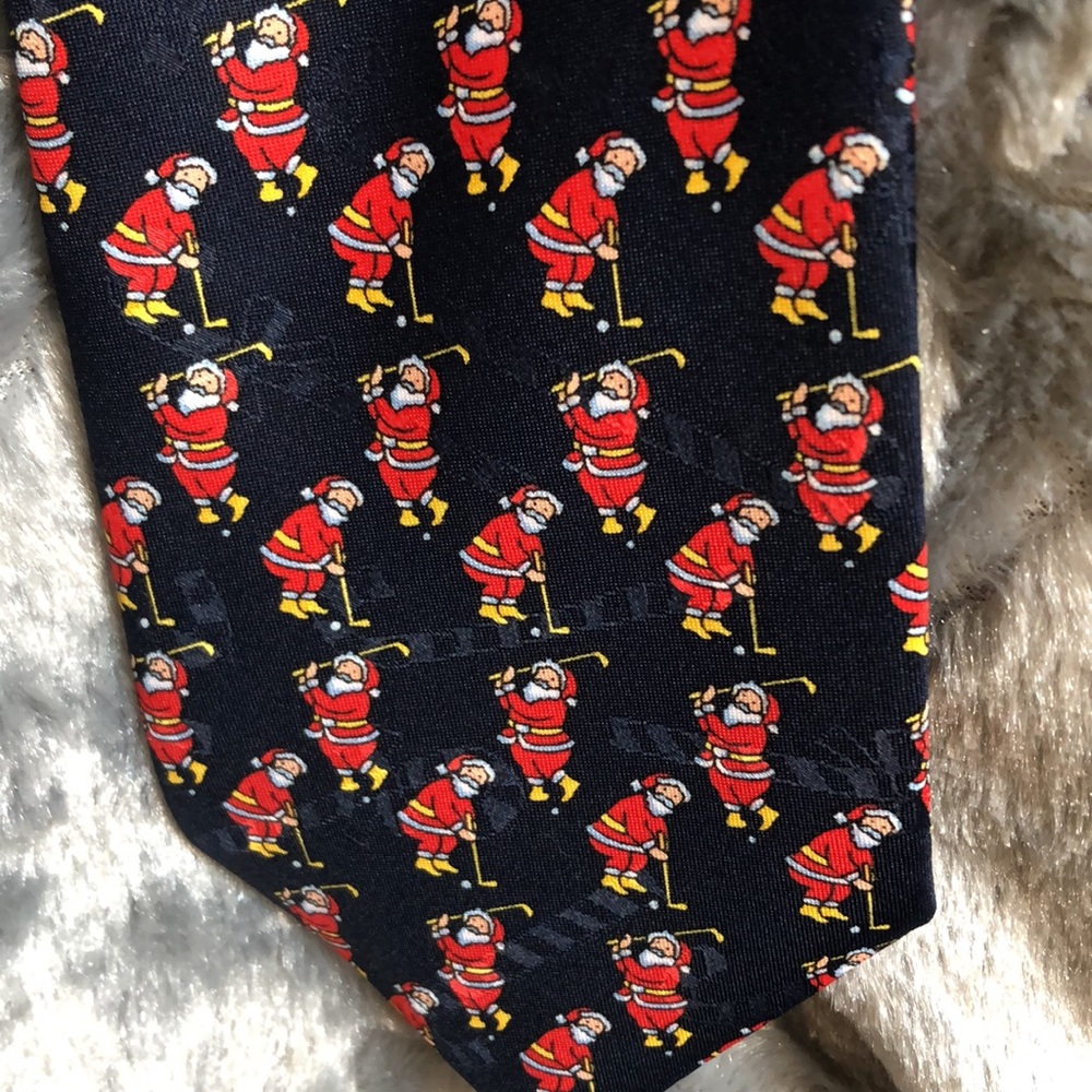 Special Ties Golfing Santa Vintage Hallmark - Picture 3 of 7